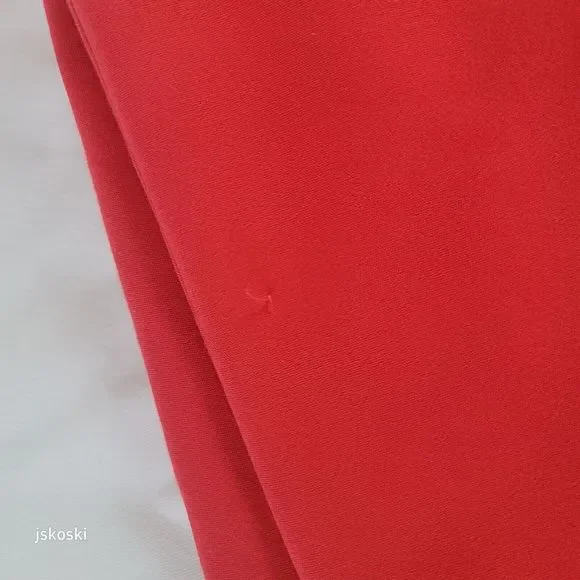 APT. 9 Essentials Coral Red Casual Cropped Capri Skimmer Pants Women's Size 6 - Picture 5 of 7